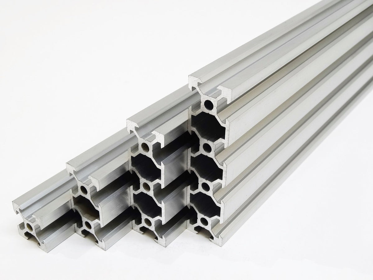 Profilé aluminium rainuré 5 mm 20 x 20 mm - Technologie Services
