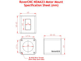 NEMA23 Solid Stepper Motor Mount - 4pc Set