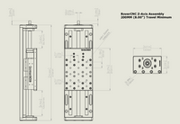 RoverCNC Z-Axis Assembly - 200mm Stroke (7.87")