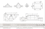 20mm Linear Bearing Block Kit - 1500mm Length + 2 Blocks