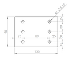 100mm Solid Spindle Mount