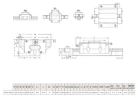 15mm Linear Bearing Block Kit - 1500mm Length + 2 Blocks